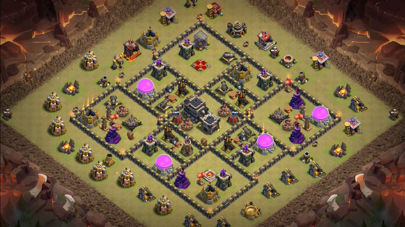 Town Hall 9 War Base layout by TReX