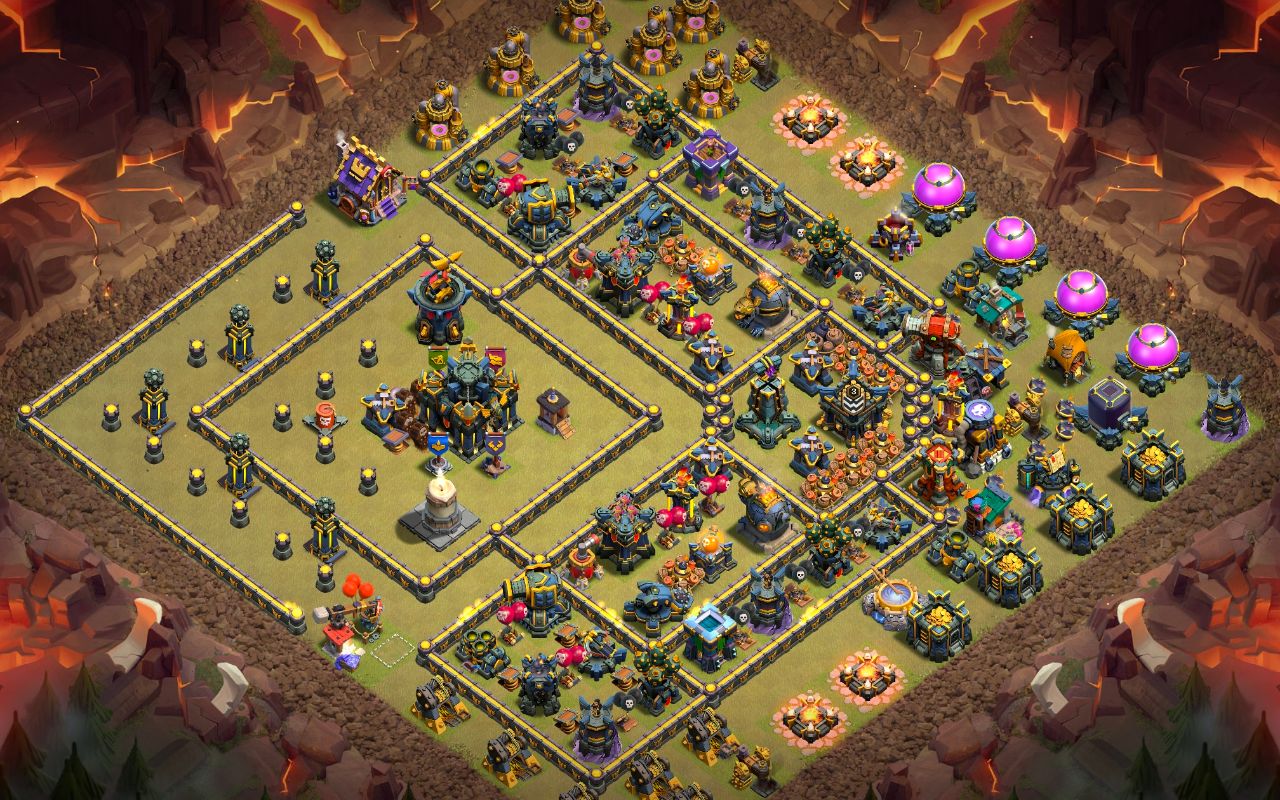 Town Hall 17 War Base layout by Jastineeex