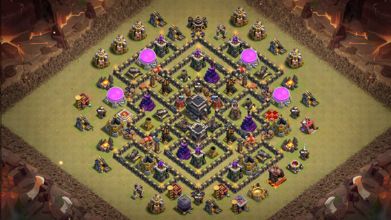 Town Hall 9 War Base layout by TReX