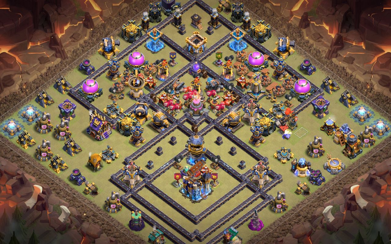 Town Hall 18 Trophy Base layout by Shakil Ahmed