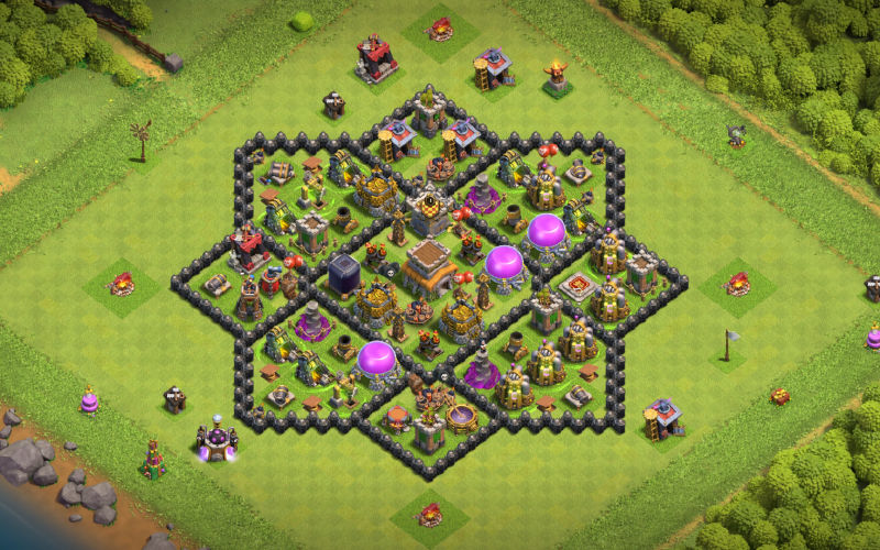 Town Hall 8 Farming Base layout by C4PS