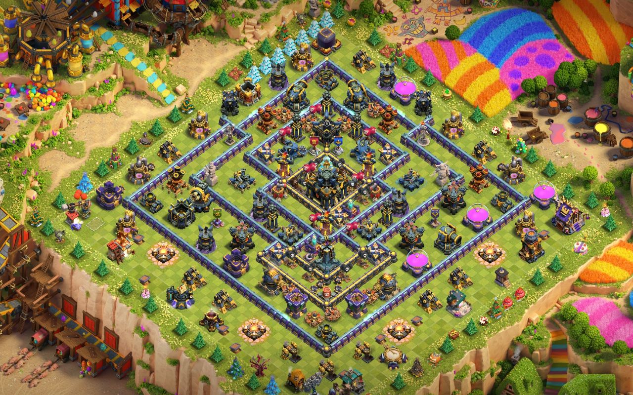 Town Hall 17 Hybrid Base layout by MYOE WINN Thann