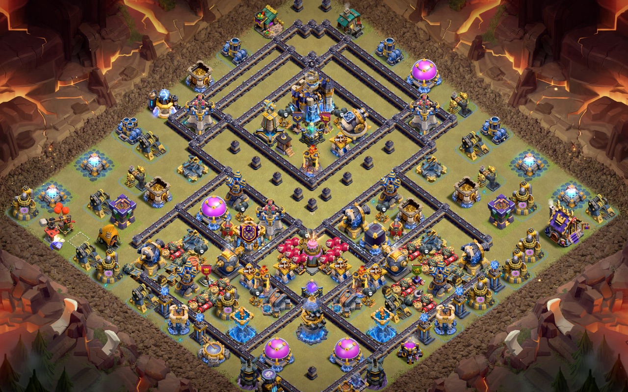 Town Hall 18 War Base layout by Kings Villa