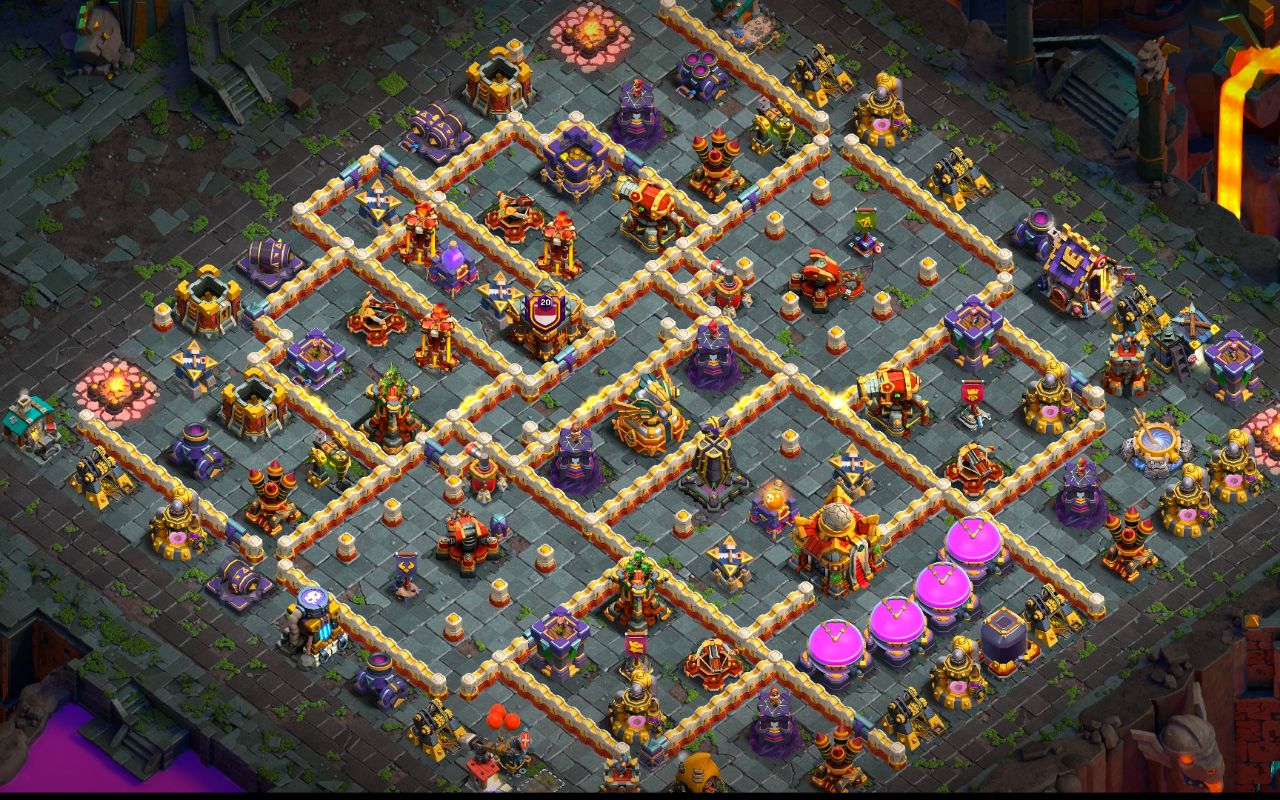 Town Hall 16 War Base layout by Reza Gunawan Atmajaya