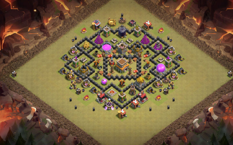 Town Hall 8 War Base layout by prince of hell