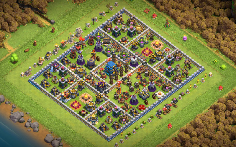 Town Hall 12 Hybrid Base layout by ALOKOZAY KHAN