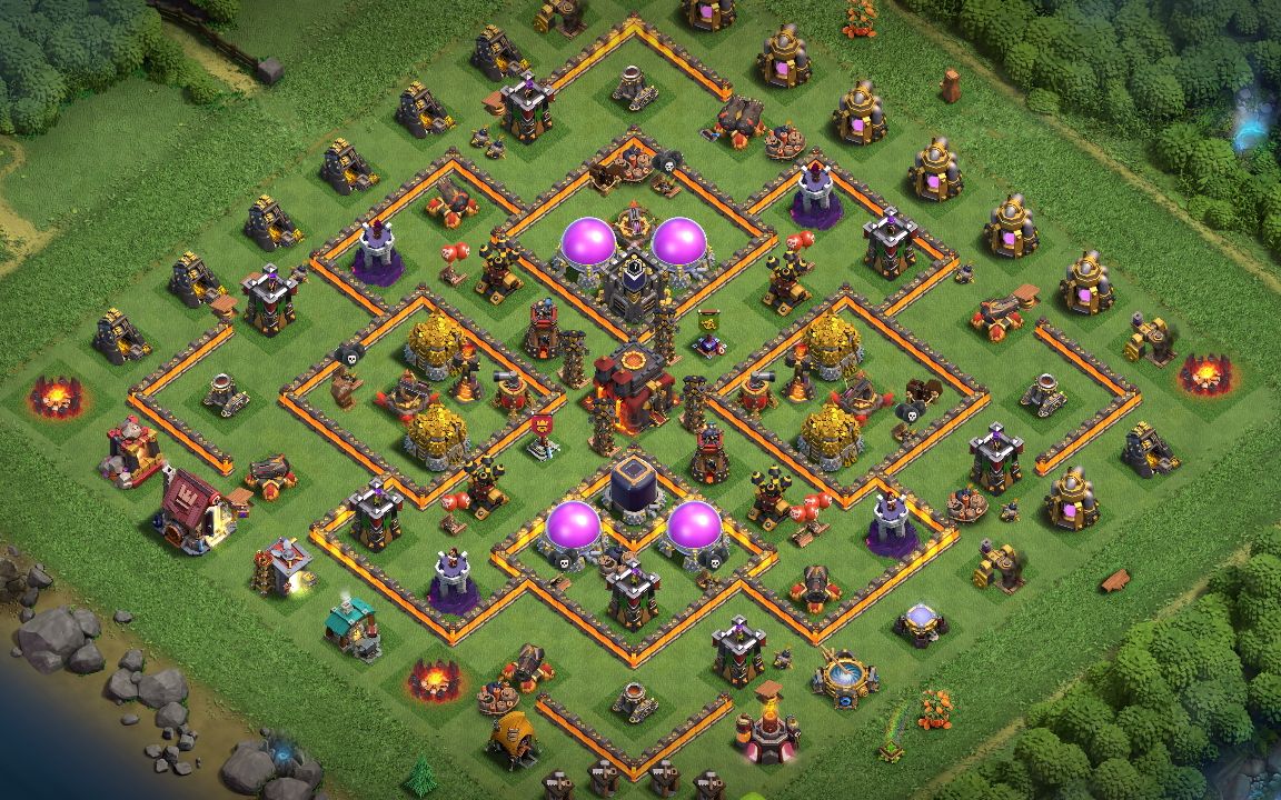 Town Hall 10 Trophy Base layout by GAKS