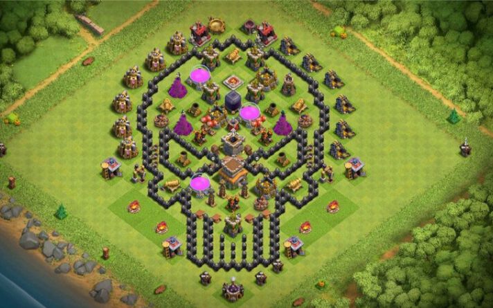 Town Hall 8 Fun Base layout by #Perfect_Gammer