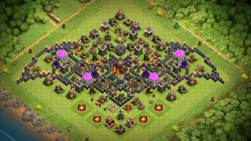 Town Hall 10 Fun Base layout by TReX