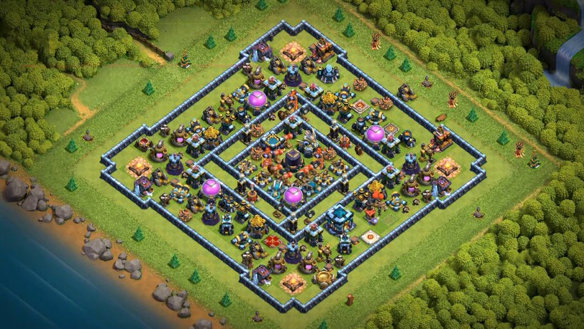 Town Hall 13 Trophy Base layout by TReX