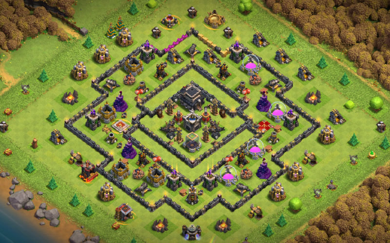 Town Hall 9 Farming Base layout by BeaTrix™