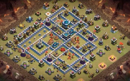 Town Hall 13 War Base layout by Gaming Sanged