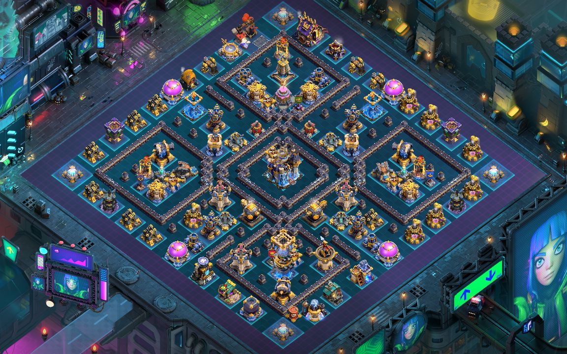 Town Hall 18 War Base layout by ♂️ Crownless