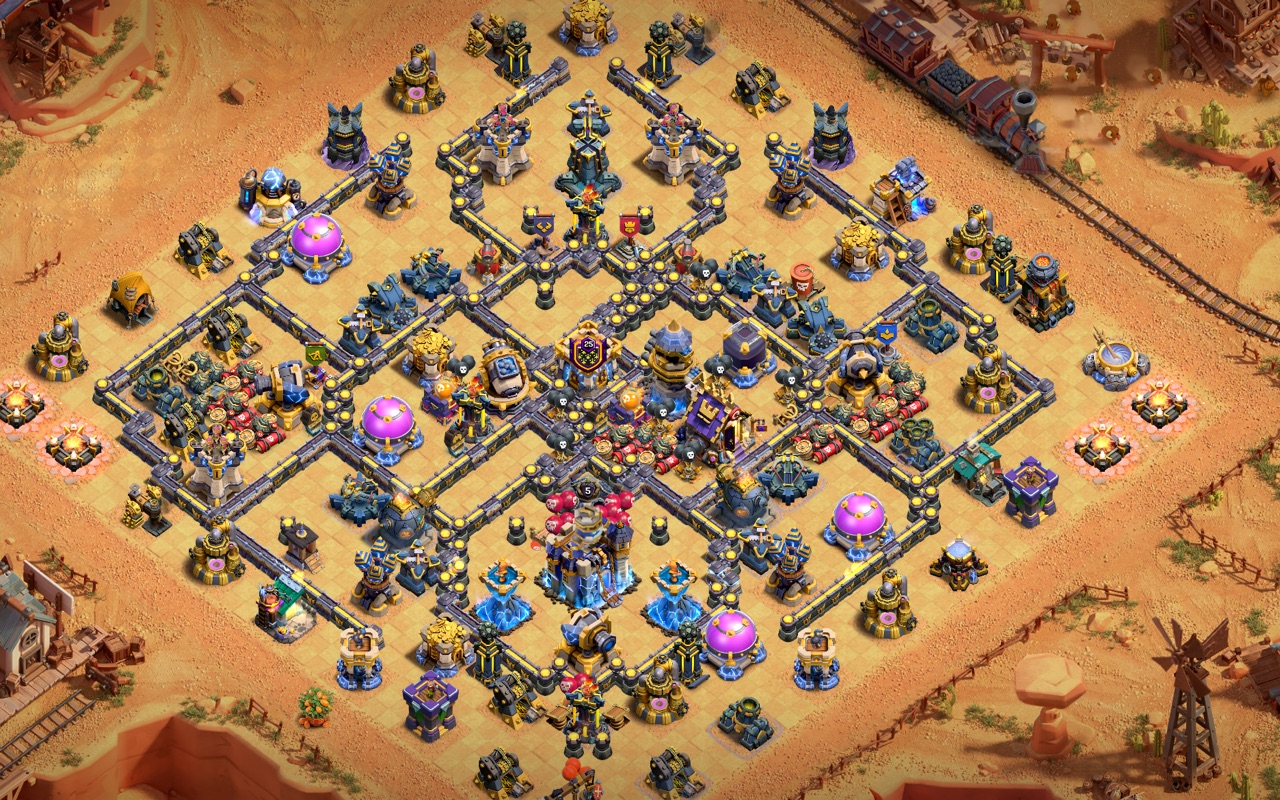 Town Hall 18 War Base layout by Kings Villa