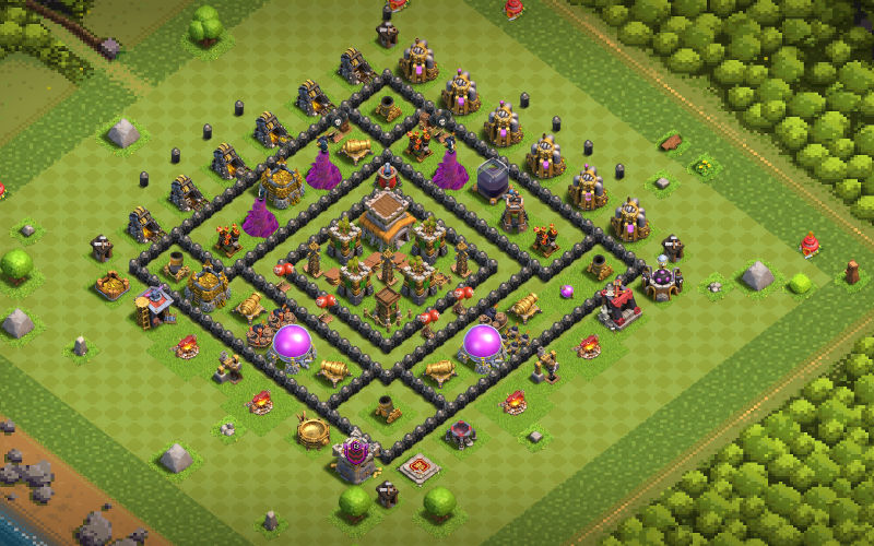 Town Hall 8 Hybrid Base layout by USER2056903