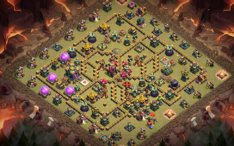 Town Hall 14 War Base layout by XLR8