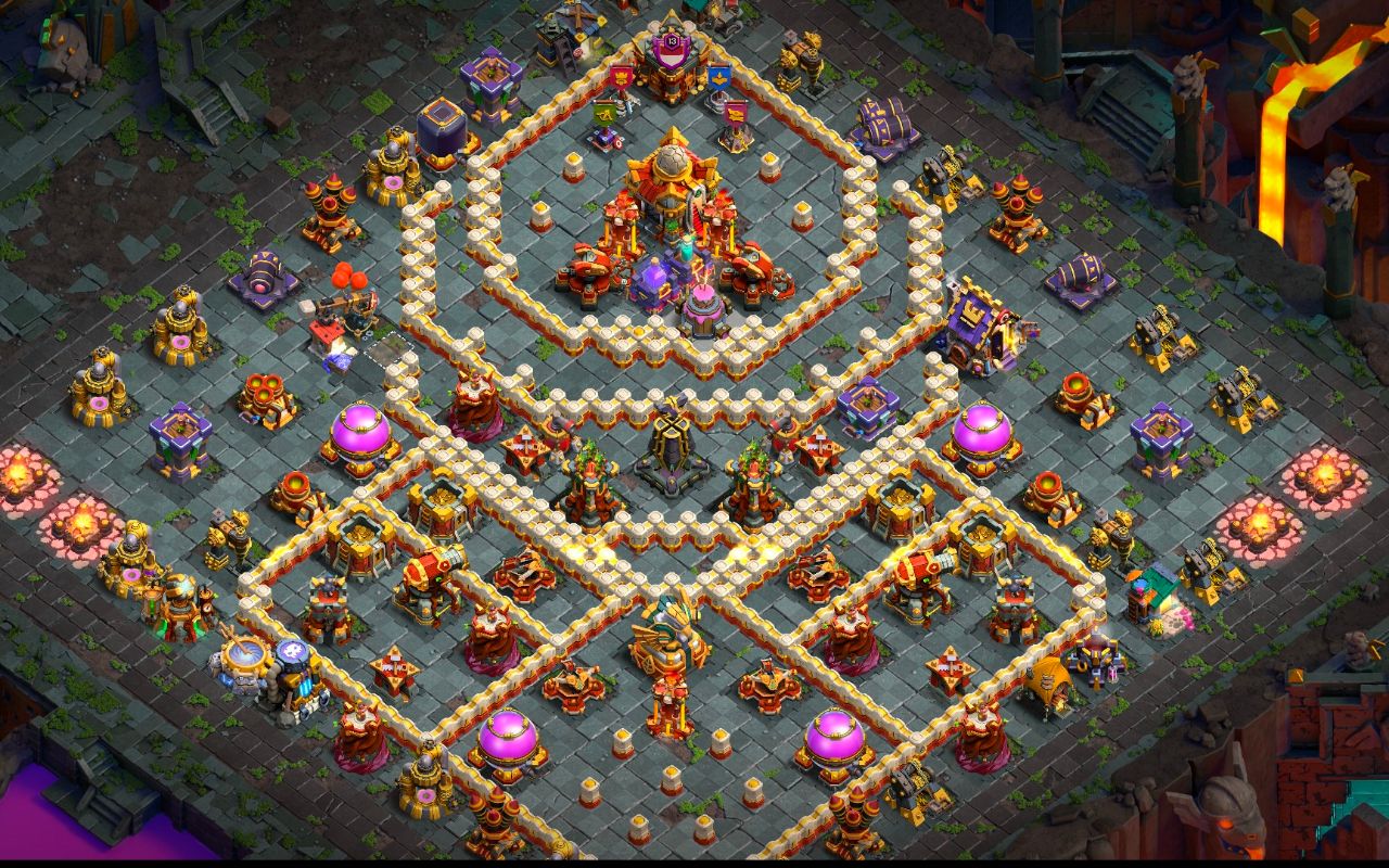 Town Hall 16 Trophy Base layout by Reza Gunawan Atmajaya
