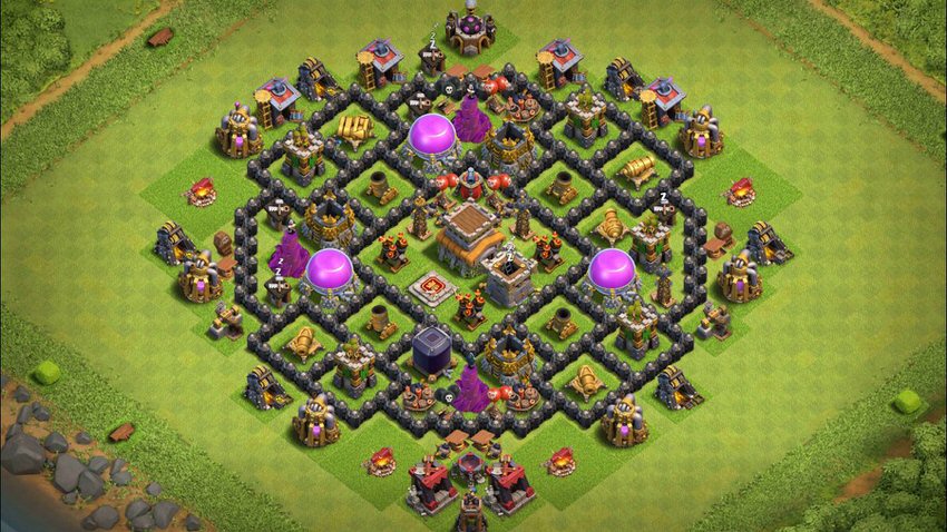 Town Hall 8 Trophy Base layout by TReX