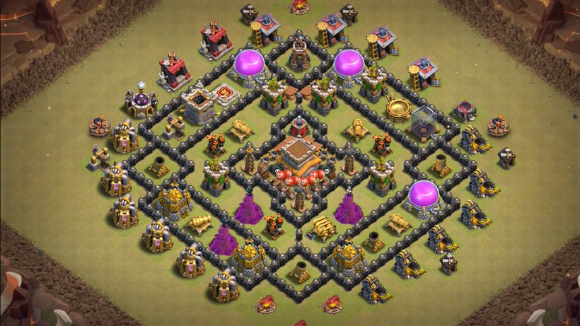 Town Hall 8 War Base layout by TReX
