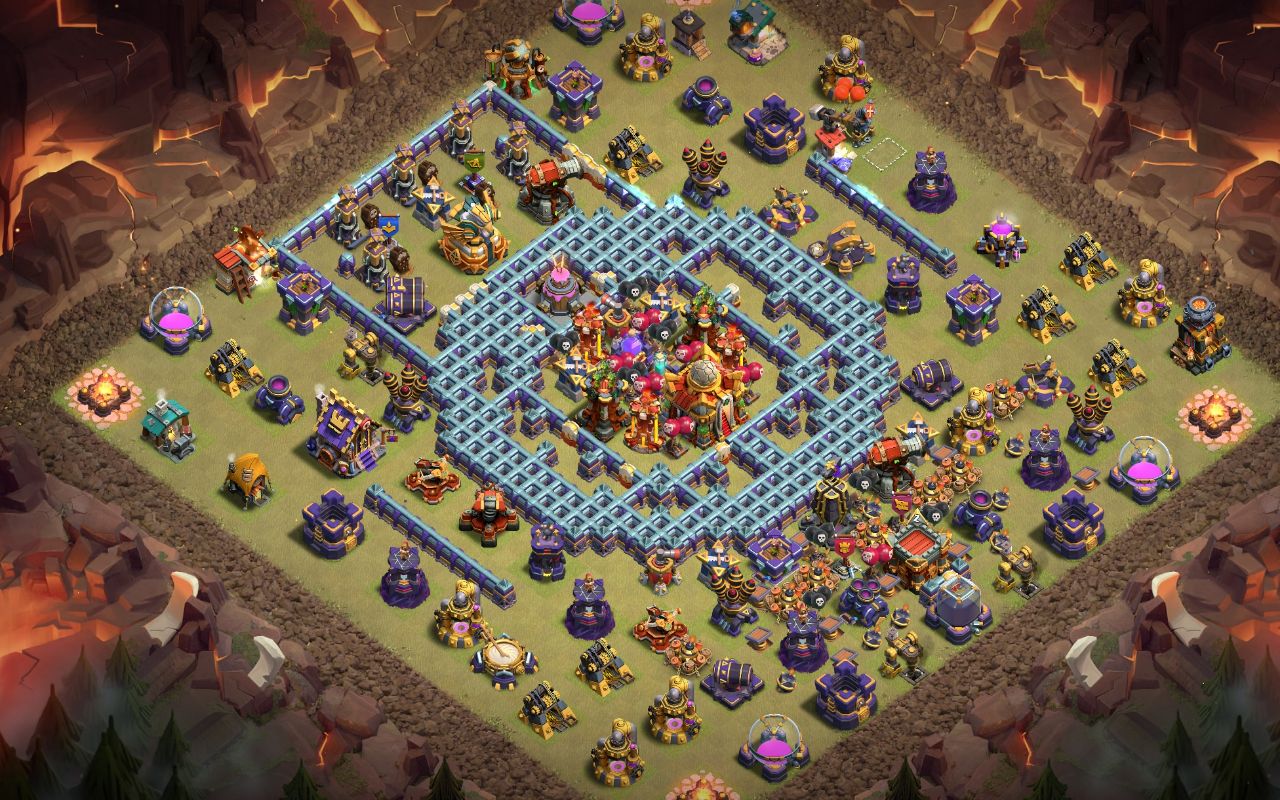 Town Hall 16 Legend Base layout by Đęvîl