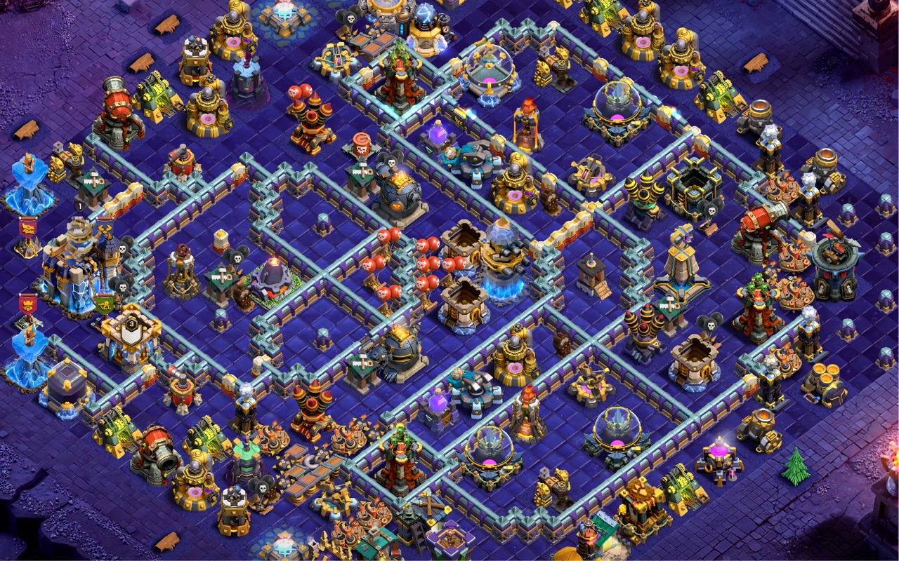 Town Hall 18 Hybrid Base layout by Sn0w0wl