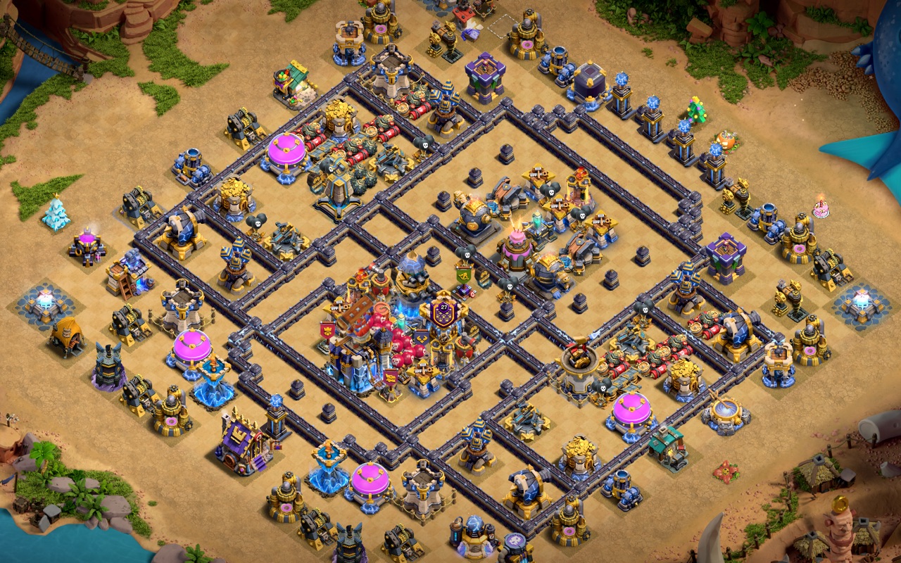 Town Hall 18 War Base layout by Kings Villa