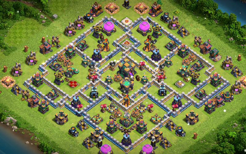 Town Hall 14 War Base layout by TReX