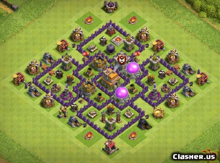 Town Hall 7 Trophy Base layout by saeed