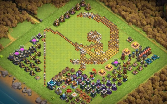 Town Hall 13 Fun Base layout by Gaming Sanged