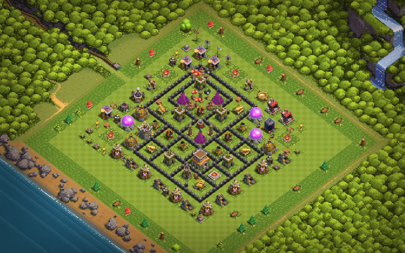 Town Hall 8 Farming Base layout by Amateur Player