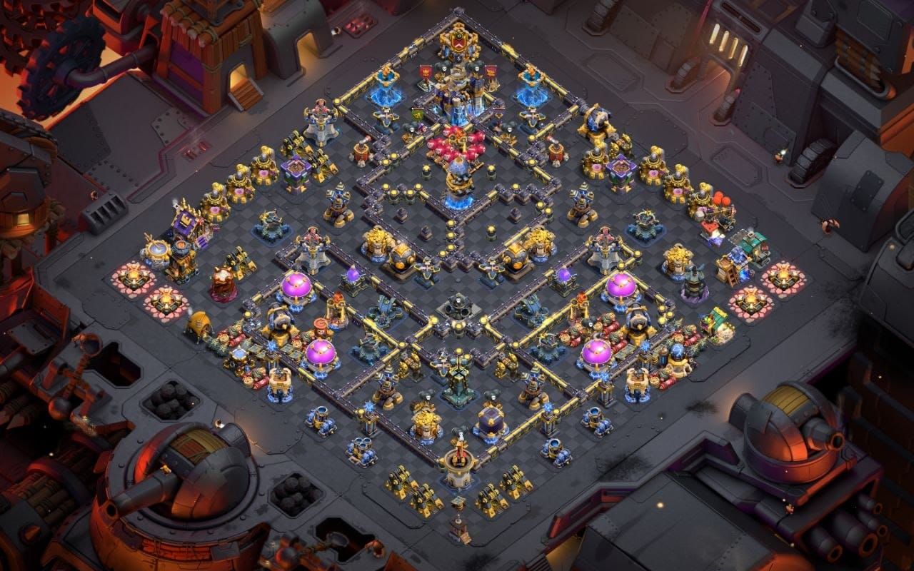 Town Hall 18 Trophy Base layout by BASE MAKER