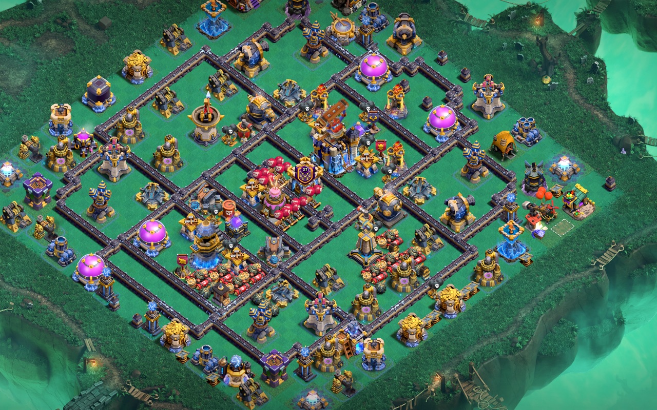 Town Hall 18 War Base layout by Kings Villa