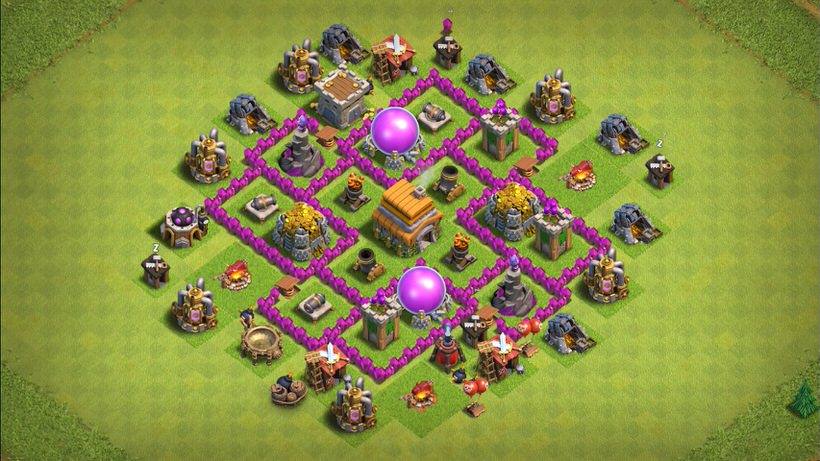 Town Hall 6 Farming Base layout by TReX