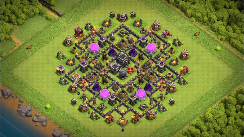 Town Hall 9 Trophy Base layout by TReX