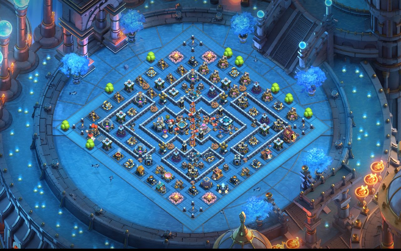 Town Hall 13 Trophy Base layout by RAY