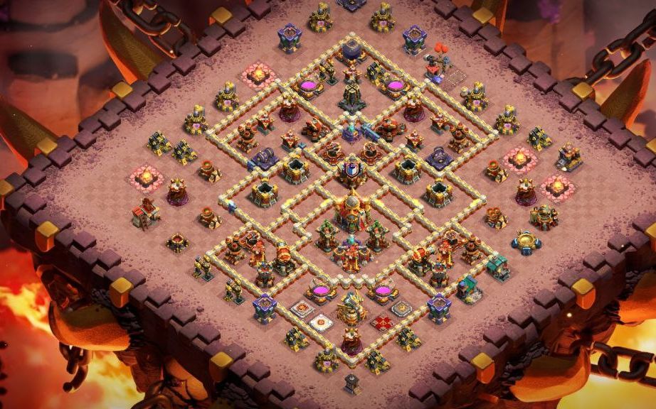 Town Hall 16 Trophy Base layout by XLR8