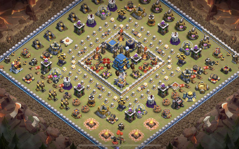Town Hall 12 War Base layout by XLR8