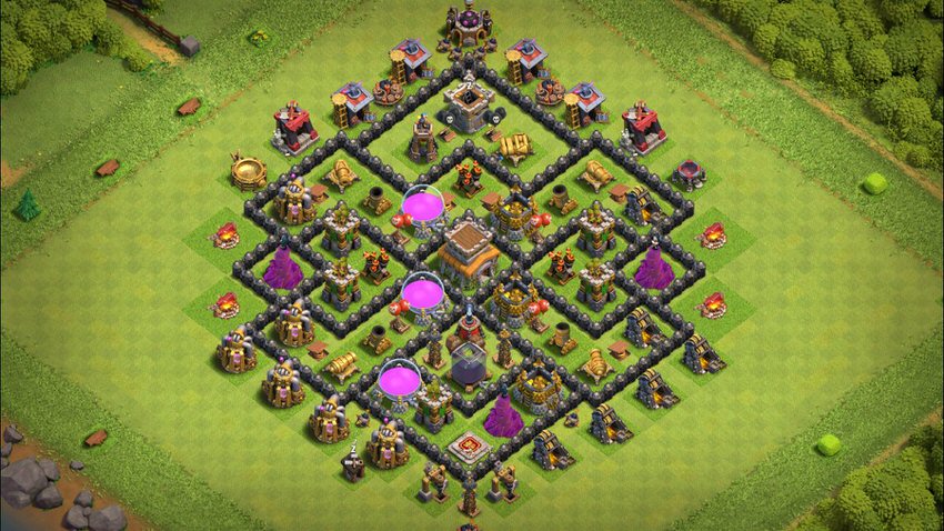 Town Hall 8 Farming Base layout by TReX