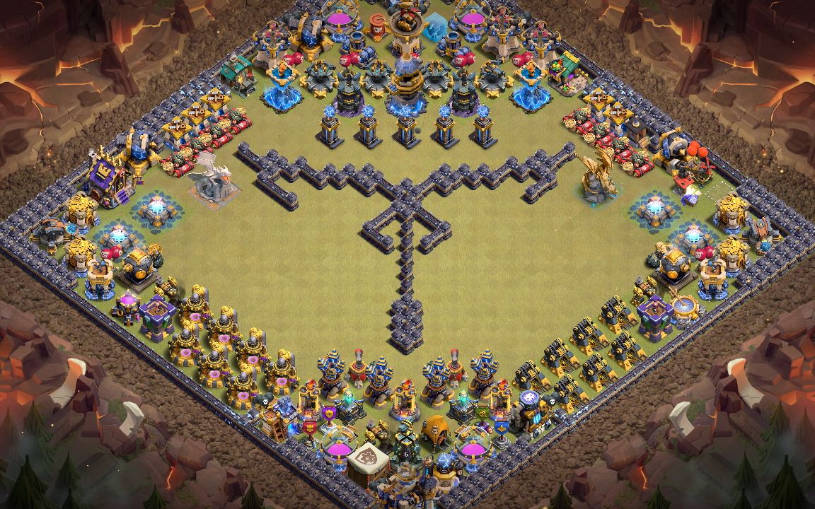Town Hall 18 Fun Base layout by ♂️ Crownless