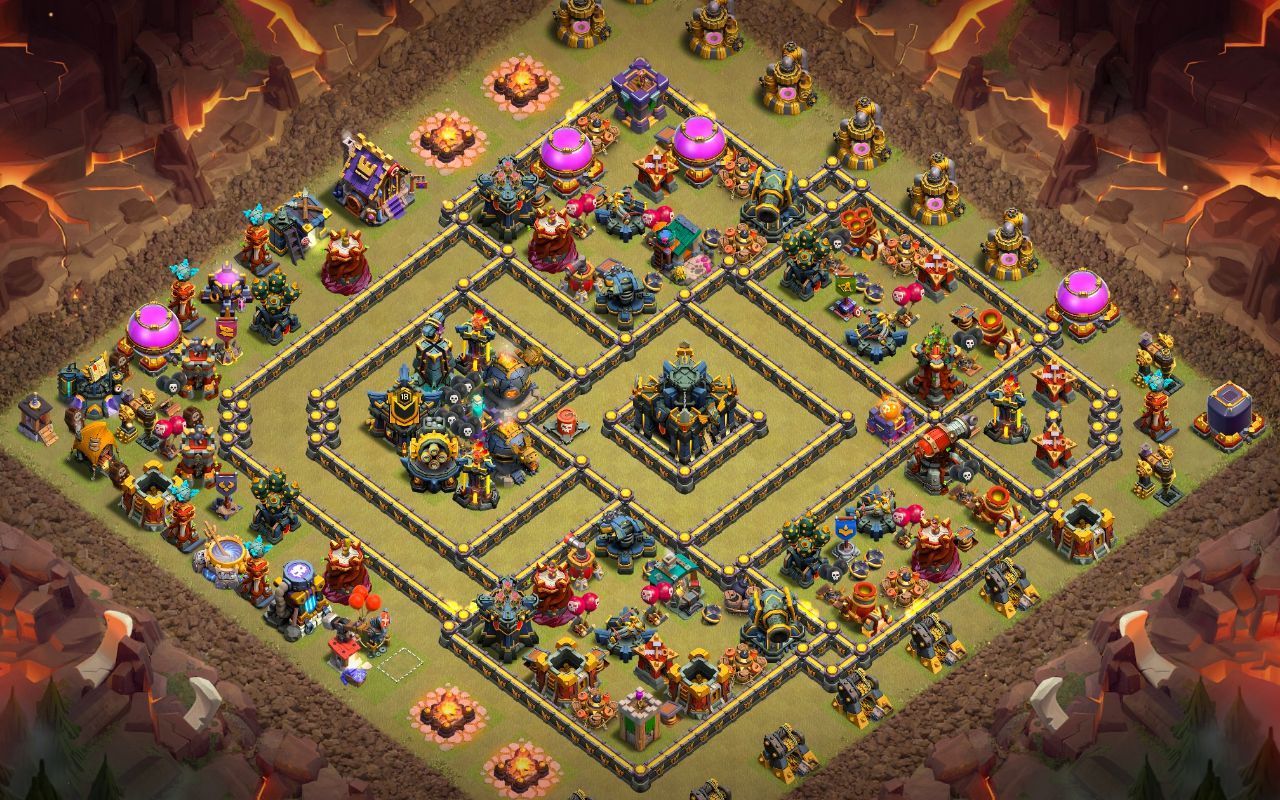 Town Hall 17 War Base layout by Jastineeex