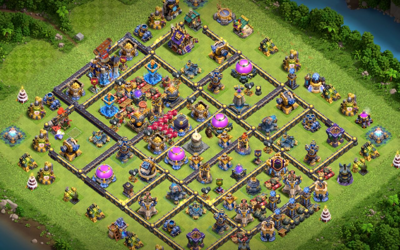 Town Hall 18 Trophy Base layout by Kia_Black