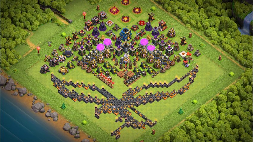 Town Hall 12 Fun Base layout by TReX