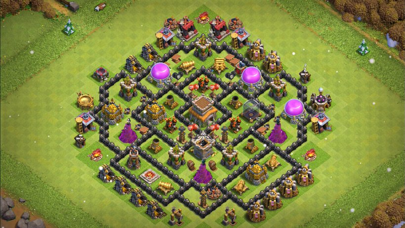 Town Hall 8 Trophy Base layout by TReX
