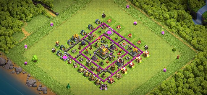 Town Hall 7 Farming Base layout by TREX LITE