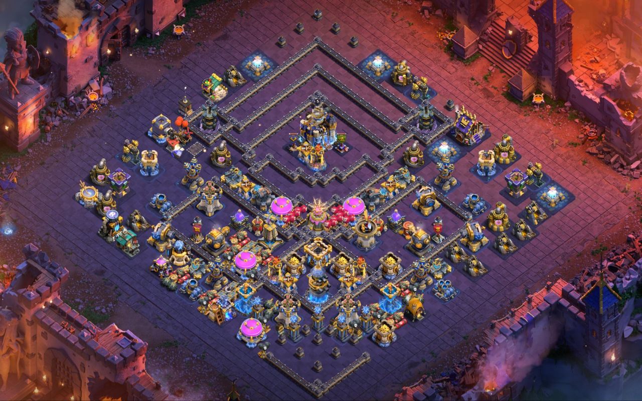 Town Hall 18 War Base layout by XLR8