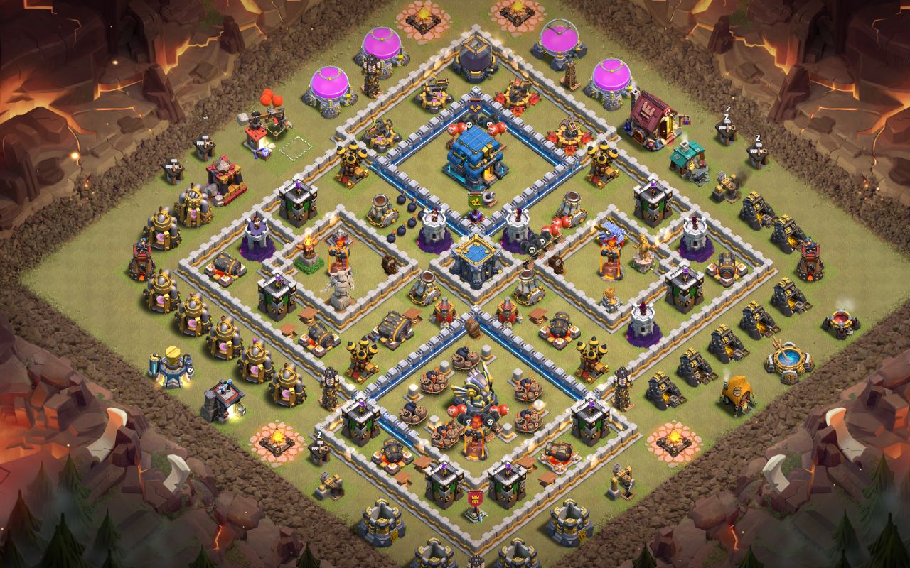 Town Hall 12 War Base layout by Legend No.123