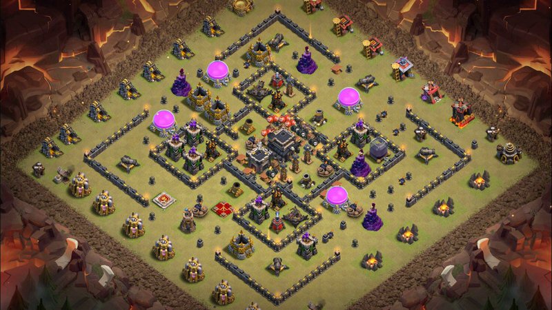 Town Hall 9 War Base layout by TReX