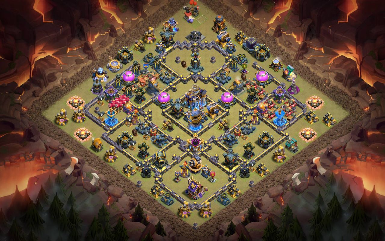 Town Hall 18 War Base layout by XLR8