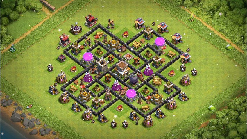 Town Hall 8 Hybrid Base layout by TReX
