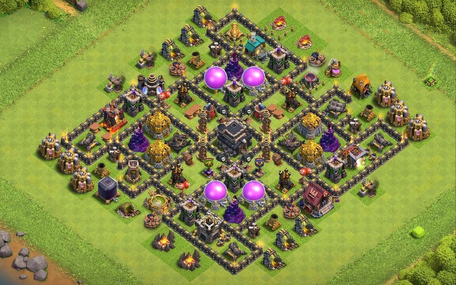 Town Hall 9 Hybrid Base layout by MARK